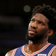 Illustration for article titled Uh-Oh, Joel Embiid's Knee Might Keep Him Out Of Game 1